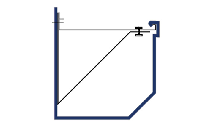 7 inch gutter assembly